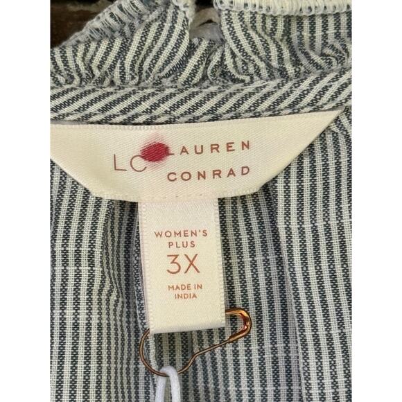 Lauren Conrad Tops - Lauren Conrad-NWT-Ruffled Vneck Plus Size Top-Size 3X
